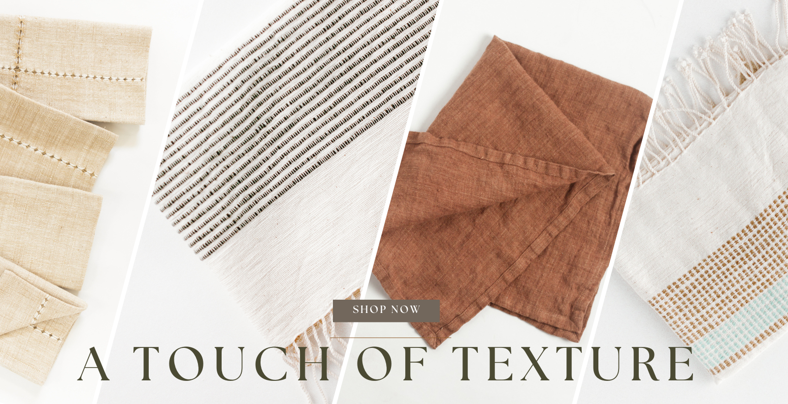 Beautifully textured handwoven textiles